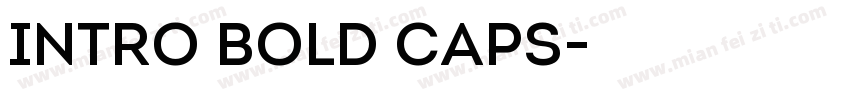 Intro Bold Caps字体转换